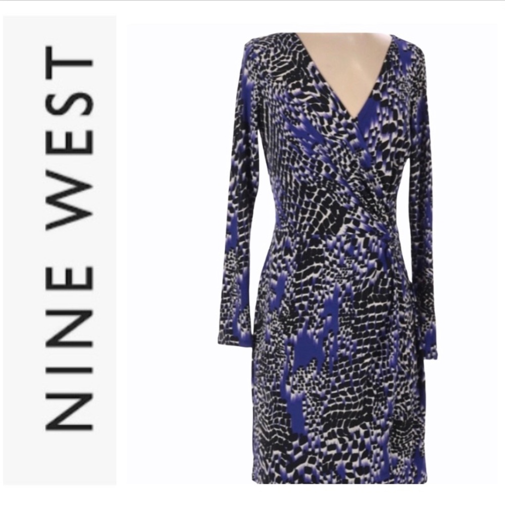 ❤️ Gorgeous Nine West Faux Wrap Dress, Like new